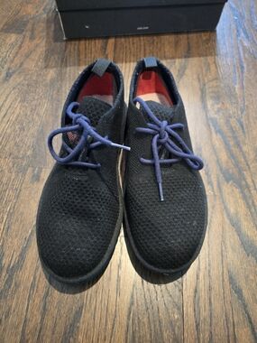 UGG Men's Black Knit Lace-Up Casual Shoes